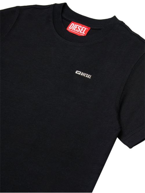 T-shirt bambino Diesel nera a manica corta DIESEL KIDS | J027710CATMK900
